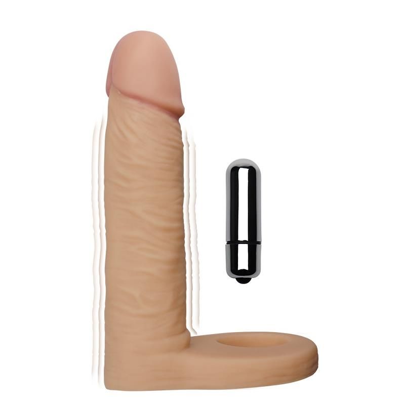 Dildo The Ultra Soft Double with Vibration 5.8 Flesh Dildo The Ultra Soft Double with Vibration 5.8 Flesh