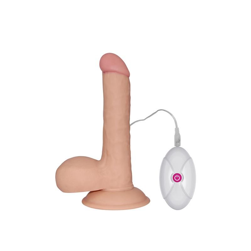 Dildo The Ultra Soft Dude with Vibration 7.5 Flesh Dildo The Ultra Soft Dude with Vibration 7.5 Flesh
