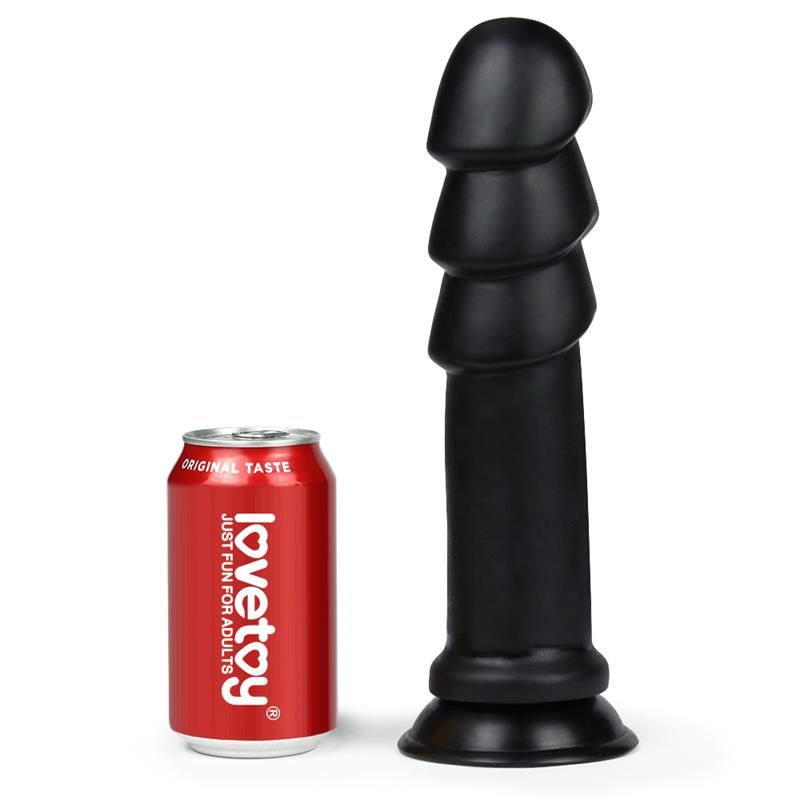 Dildo King Sized Anal Ripples 11.25 Black Dildo King Sized Anal Ripples 11.25 Black