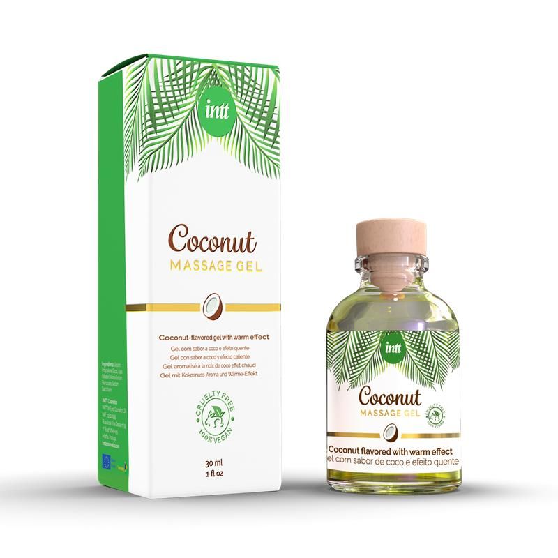 Massage Gel Coconut 100% Vegan Kissable 30 ml Massage Gel Coconut 100% Vegan Kissable 30 ml