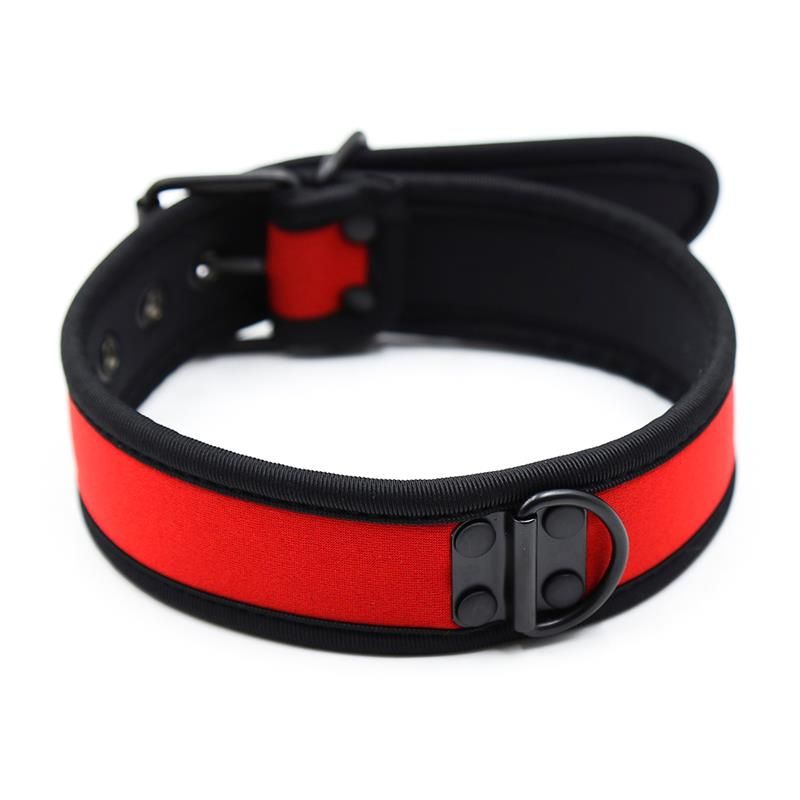 Neoprene Puppy Collar Adjustable Red Neoprene Puppy Collar Adjustable Red