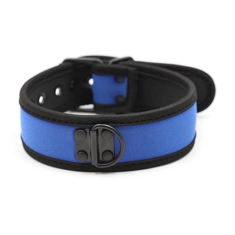 Neoprene Puppy Collar Adjustable Blue Neoprene Puppy Collar Adjustable Blue