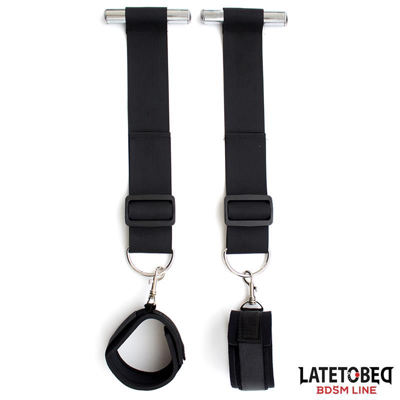 Door Swing Nylon Bind Neoprene Wrist Cuffs Door Swing Nylon Bind Neoprene Wrist Cuffs