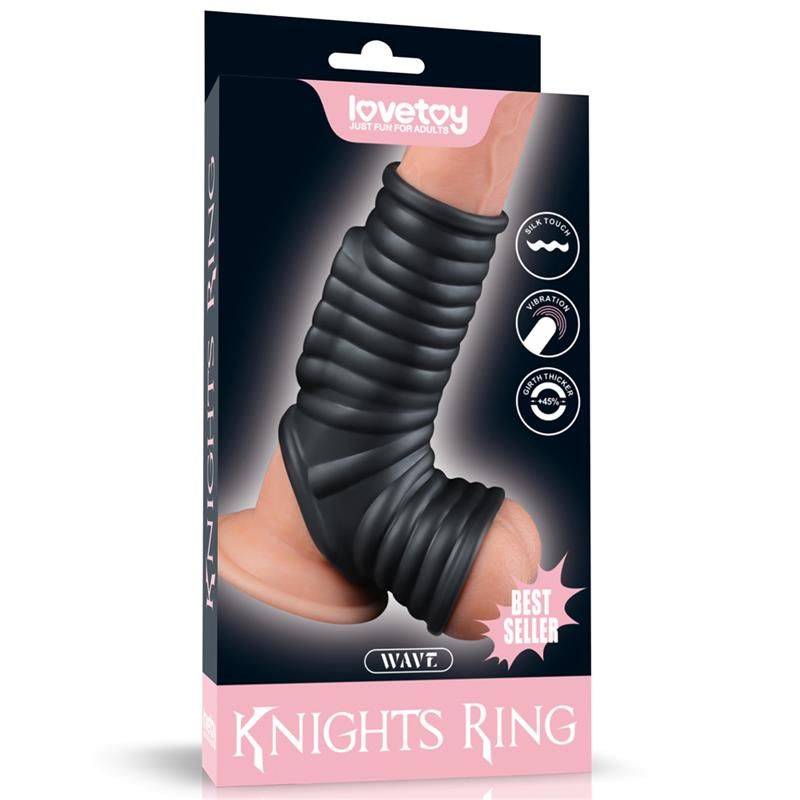 Vibrating Ring for Penis and Scrotum Wave Knights Vibrating Ring for Penis and Scrotum Wave Knights