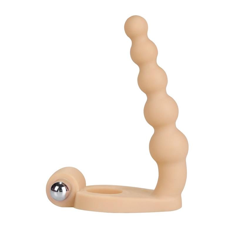 Anal Stimulator The Ultra Soft Bead 6.5 with Vibration Flesh Anal Stimulator The Ultra Soft Bead 6.5 with Vibration Flesh