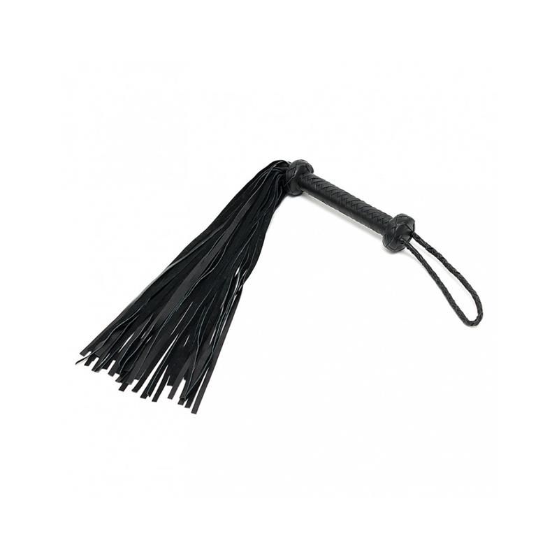 Braided Flogger Leather Black Braided Flogger Leather Black