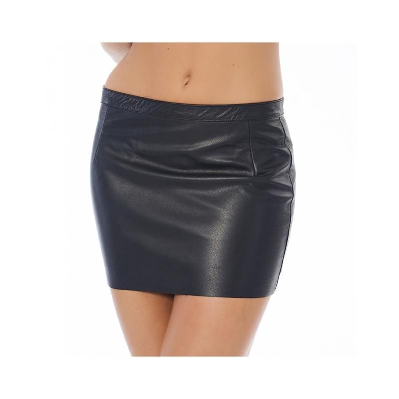 Leather Mini Skirt with Zipper - Taglia 40 Leather Mini Skirt with Zipper - Taglia 40