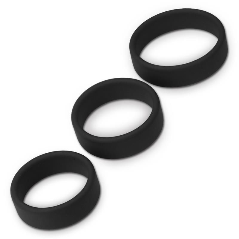 Pack of 3 Penis Ring Power Ring Black Pack of 3 Penis Ring Power Ring Black