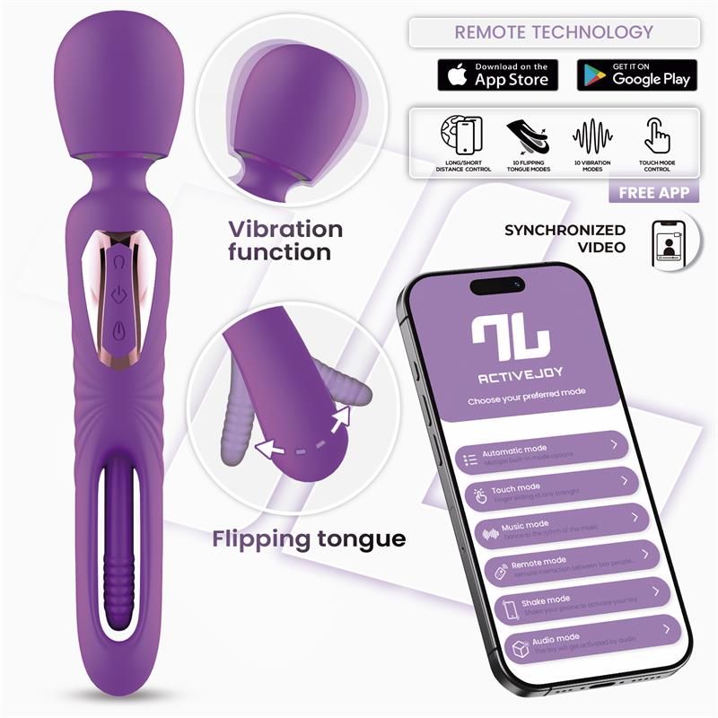 Salma Wand with Flipping Tongue and Vibration with App Salma Wand with Flipping Tongue and Vibration with App