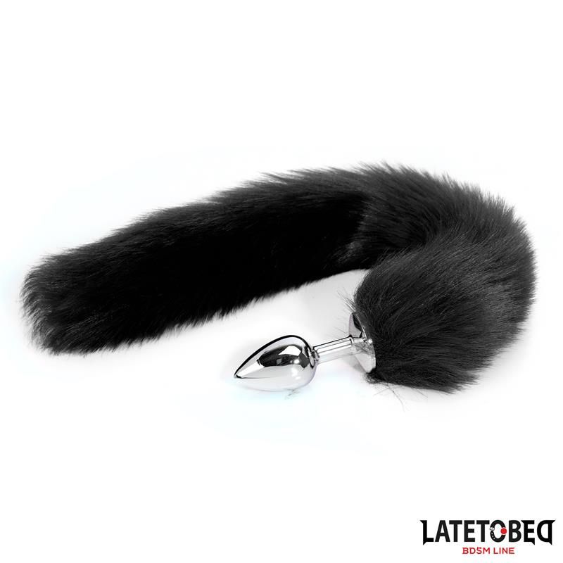 Anal plug with tail Black 40 cm Anal plug with tail Black 40 cm