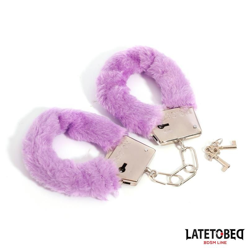 Furry Metal Cuff Purple Furry Metal Cuff Purple