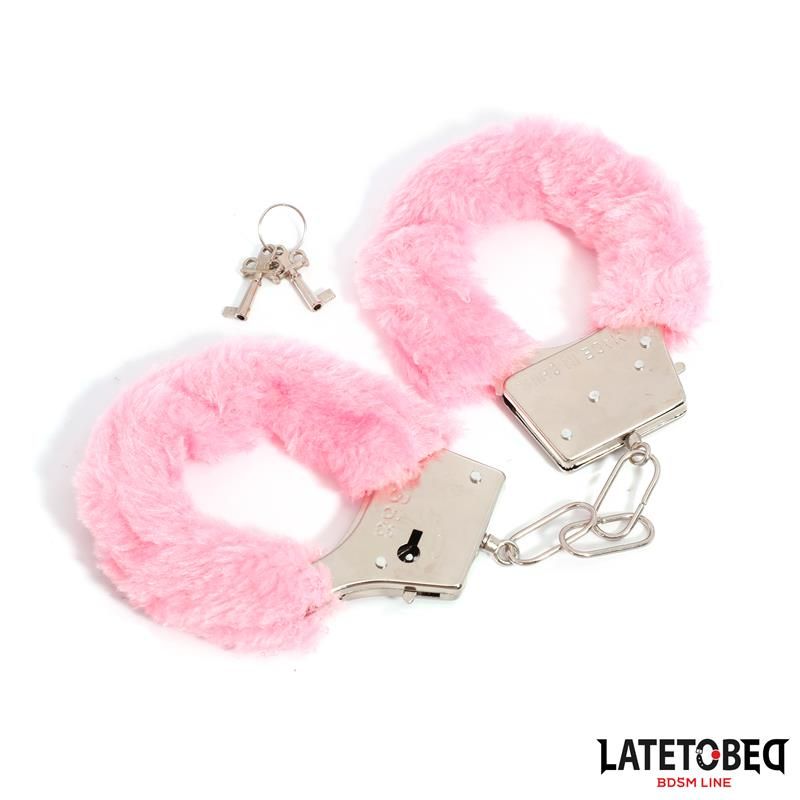 Furry Metal Cuff Pink Furry Metal Cuff Pink