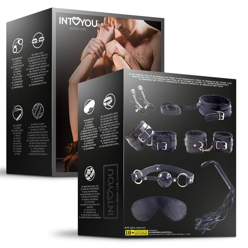 7 Pcs Bondage Set Furry Kit 7 Pcs Bondage Set Furry Kit