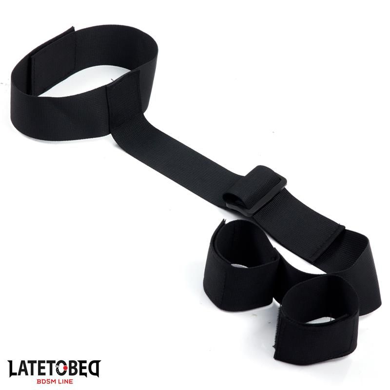 Ribbon Neck to Wrist Bondage Ribbon Neck to Wrist Bondage