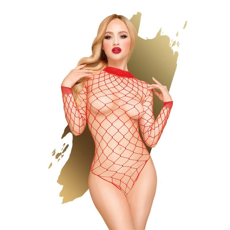 Scandalous Mesh Teddy Red - Taglia S-L Scandalous Mesh Teddy Red - Taglia S-L