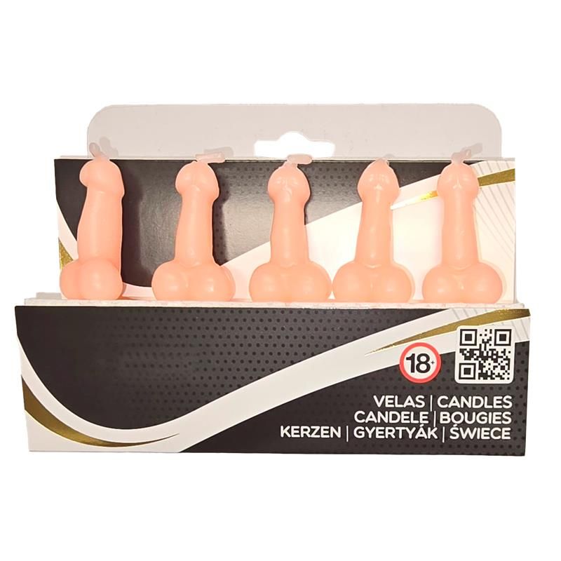 5 Penis-Shaped Candles Set 5 Penis-Shaped Candles Set