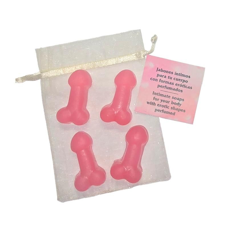 Set of 4 Penis Shaped Mini Soaps Scented Set of 4 Penis Shaped Mini Soaps Scented
