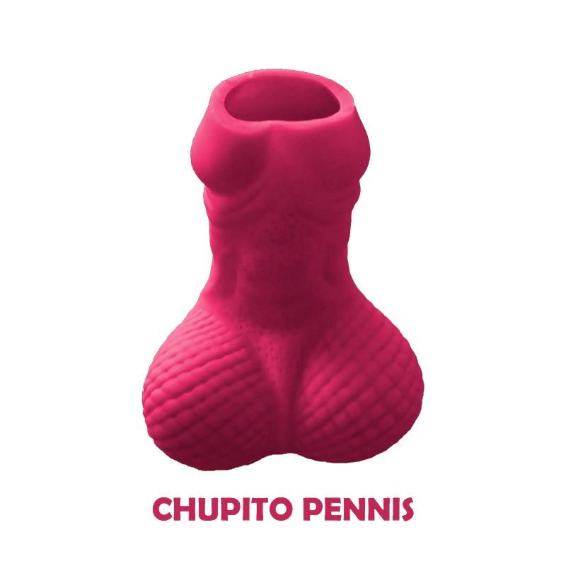 Penis Shaped Shot Glass Fuchsia Penis Shaped Shot Glass Fuchsia