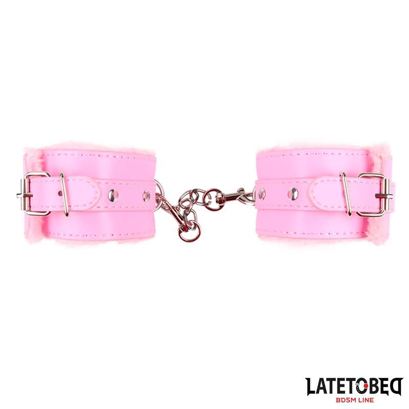 Furry Ankle Cuff Pink Furry Ankle Cuff Pink