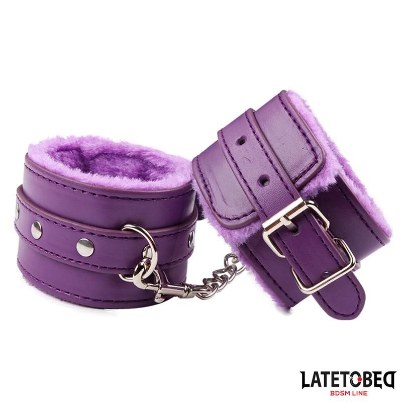 Furry Wrist Cuff Purple Furry Wrist Cuff Purple