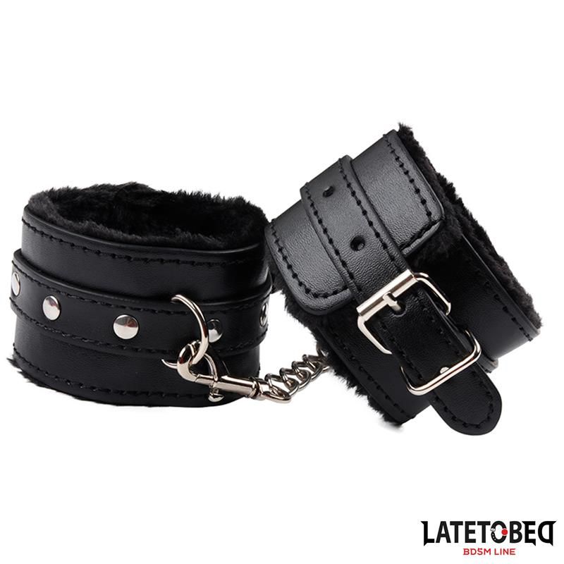 Furry Ankle Cuff Black Furry Ankle Cuff Black