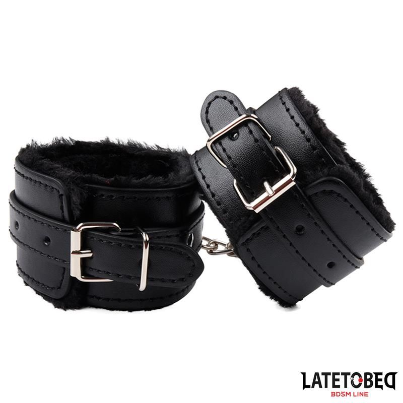Furry Wrist Cuff Black Furry Wrist Cuff Black