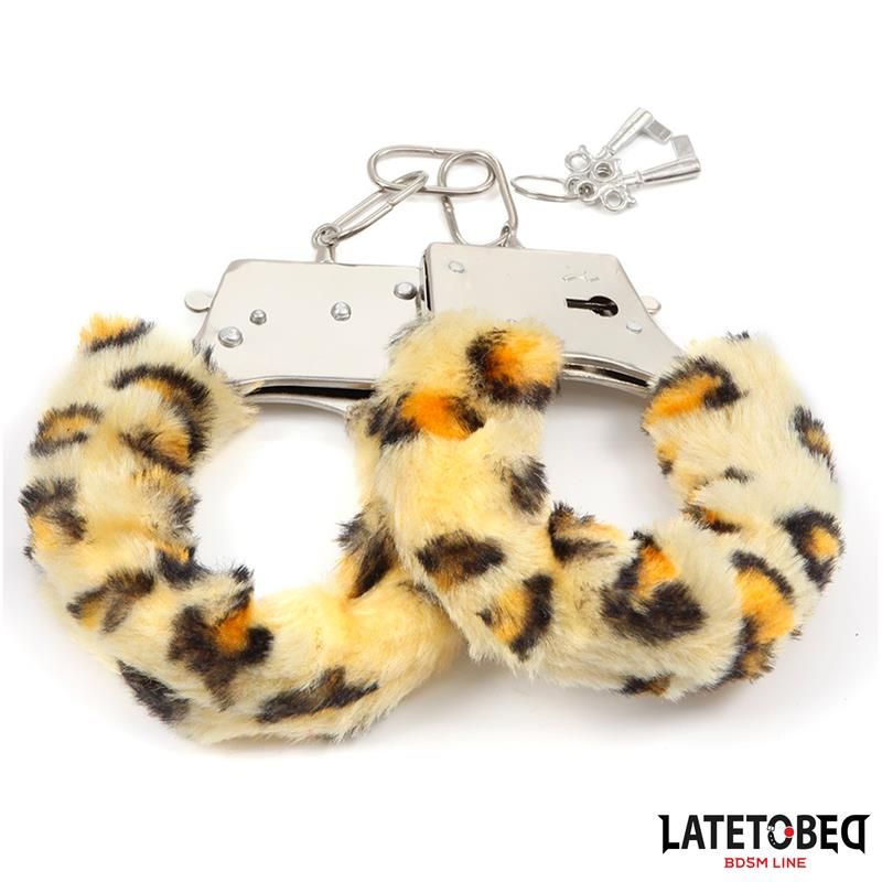 Furry Metal Cuff Animal Print Leopard Furry Metal Cuff Animal Print Leopard