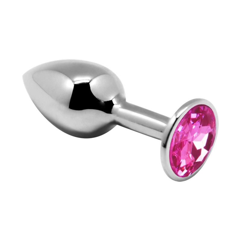 Anal Plug with Pink Jewel Size L Anal Plug with Pink Jewel Size L