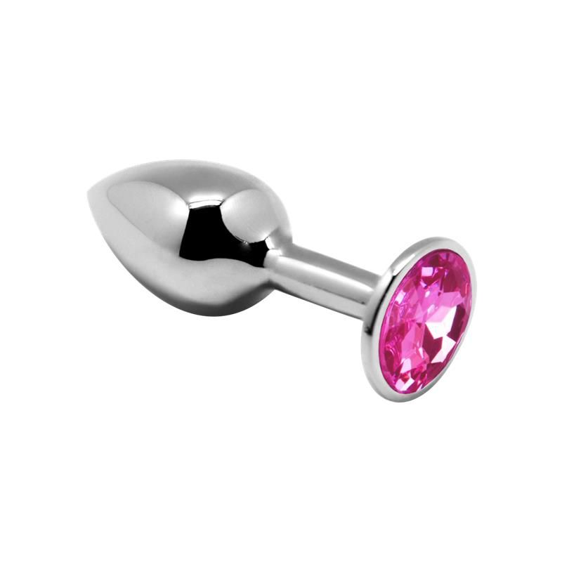 Anal Plug with Pink Jewel Size M Anal Plug with Pink Jewel Size M