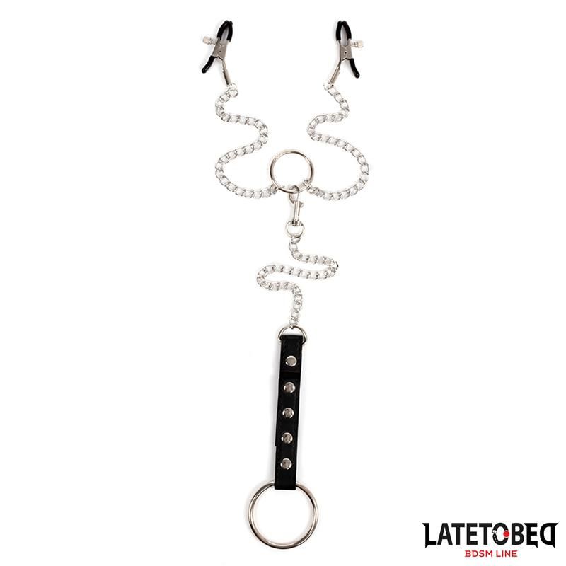 Nipple Clamps With Penis Ring Nipple Clamps With Penis Ring