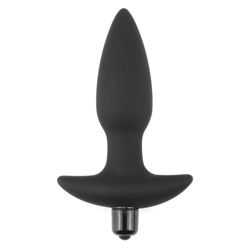 Butt Plug Fantasy Plug with Vibration Black Butt Plug Fantasy Plug with Vibration Black