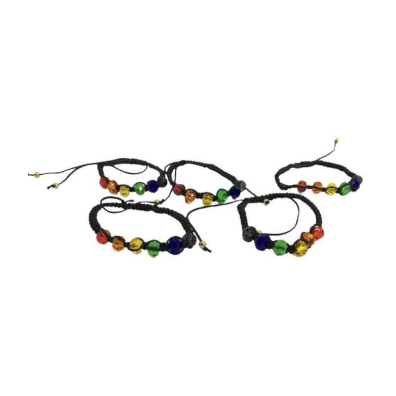 Glass Ball Bracelet LGBT+ Colors Glass Ball Bracelet LGBT+ Colors