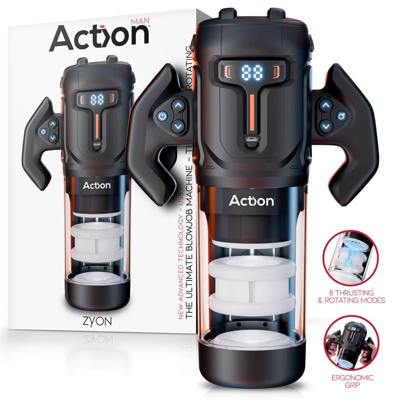 Zyon Advance Automatic Thrusting and Rotating Masturbator Zyon Advance Automatic Thrusting and Rotating Masturbator