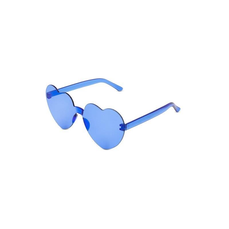 Party heart-shaped glasses Blue Party heart-shaped glasses Blue
