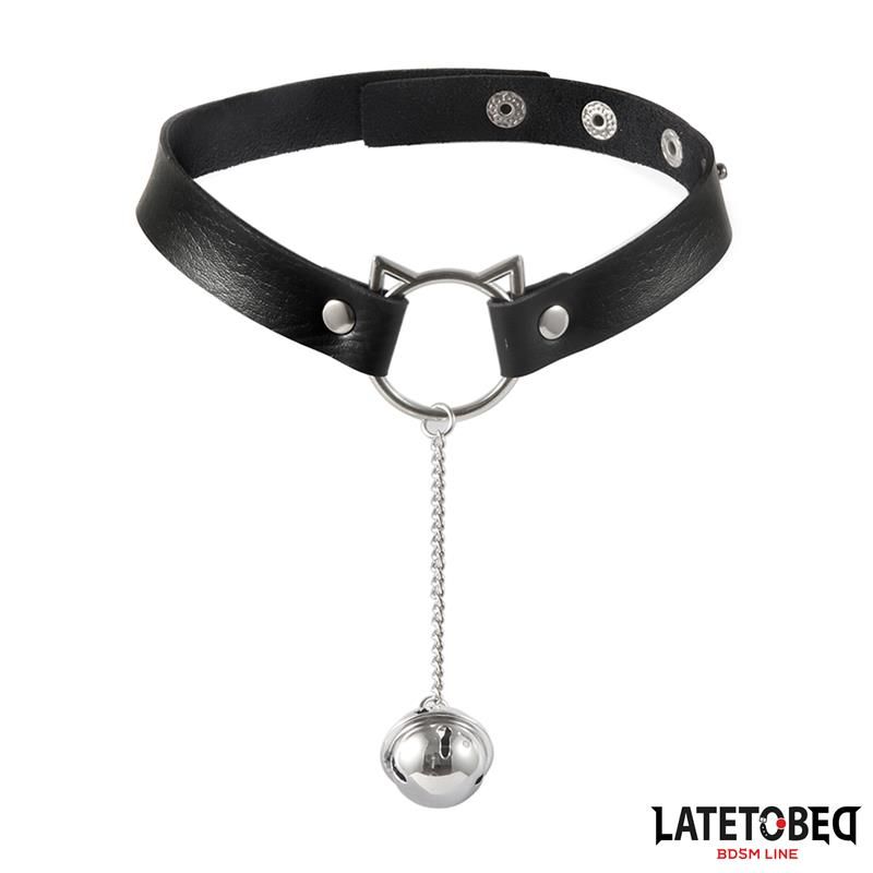 choker with cat ear hoop and bell choker with cat ear hoop and bell