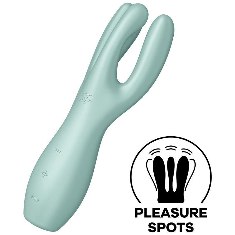 Threesome 3 Lay-on Vibrator 3 Motors Mint Threesome 3 Lay-on Vibrator 3 Motors Mint