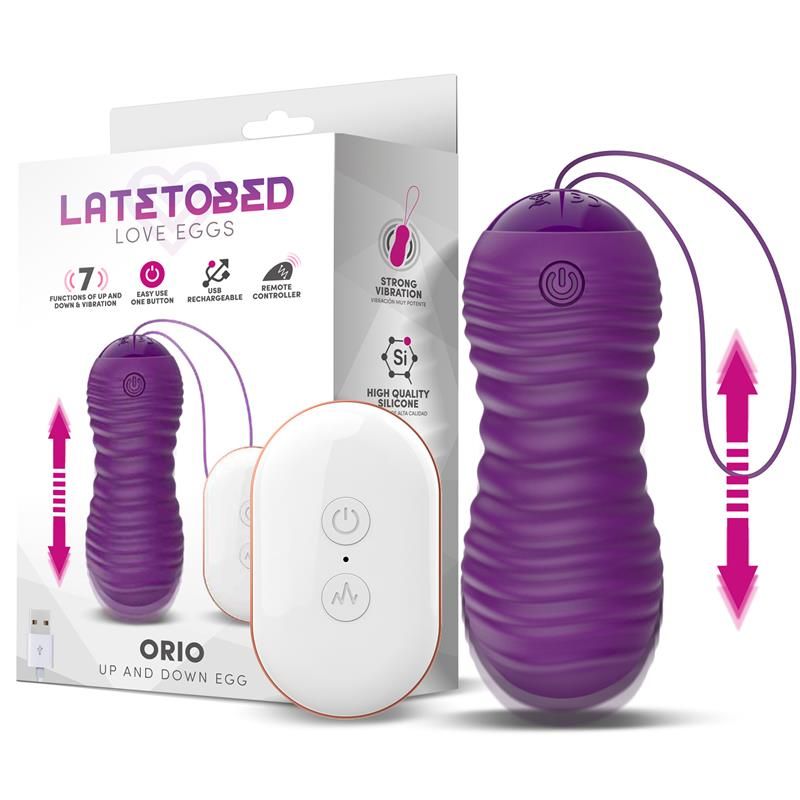 Orio Huevo Vibrating and Telescopic Up and Down Movement Remot Control Purple Orio Huevo Vibrating and Telescopic Up and Down Movement Remot Control Purple