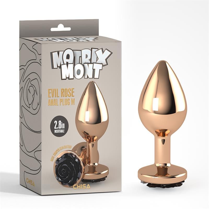 Evil Rose Jewel Anal Plug Size M Evil Rose Jewel Anal Plug Size M