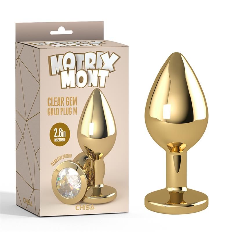 Metal Anal Plug with Jewel Size M Metal Anal Plug with Jewel Size M