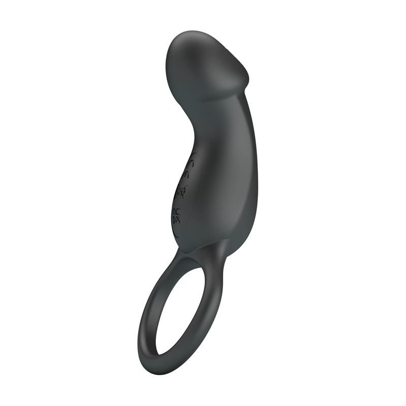 Trae Vibrating Cock Ring USB Black Trae Vibrating Cock Ring USB Black