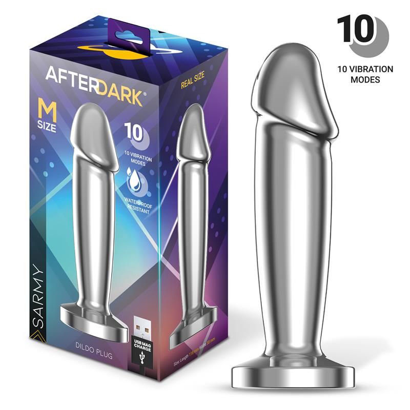 Sarmy Anal Plug with Vibration Magnetic USB Size M Sarmy Anal Plug with Vibration Magnetic USB Size M