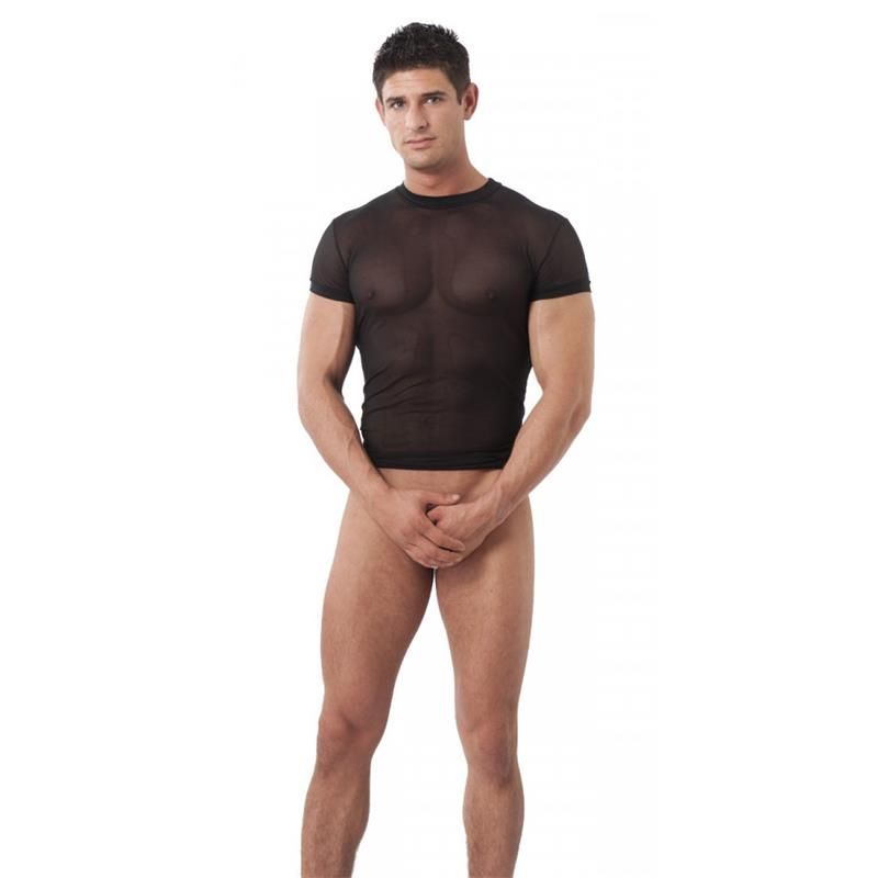 Fishnet Short Sleeve T-shirt Black - Taglia L/XL Fishnet Short Sleeve T-shirt Black - Taglia L/XL