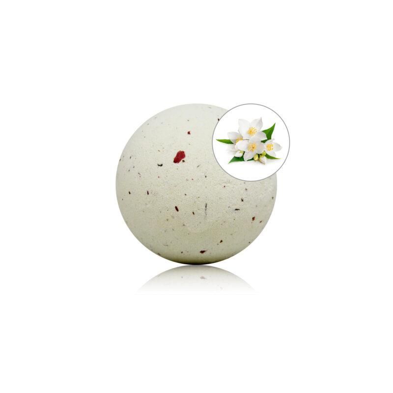 Jasmine Aroma Bath Bomb with Rose Petals 150 gr Jasmine Aroma Bath Bomb with Rose Petals 150 gr