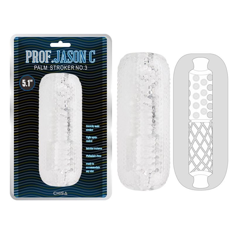 Male Masturbator Palm Stroker No. 3 - 4.9 Clear Male Masturbator Palm Stroker No. 3 - 4.9 Clear