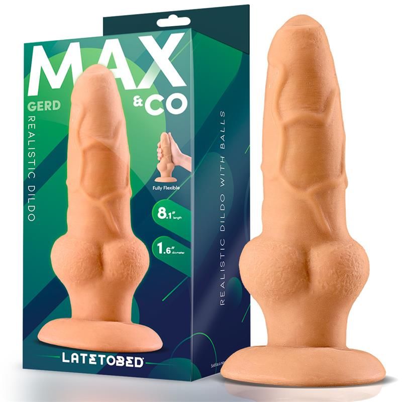 Gerd Realistic Dildo with Testicles 8.1 Flesh Gerd Realistic Dildo with Testicles 8.1 Flesh