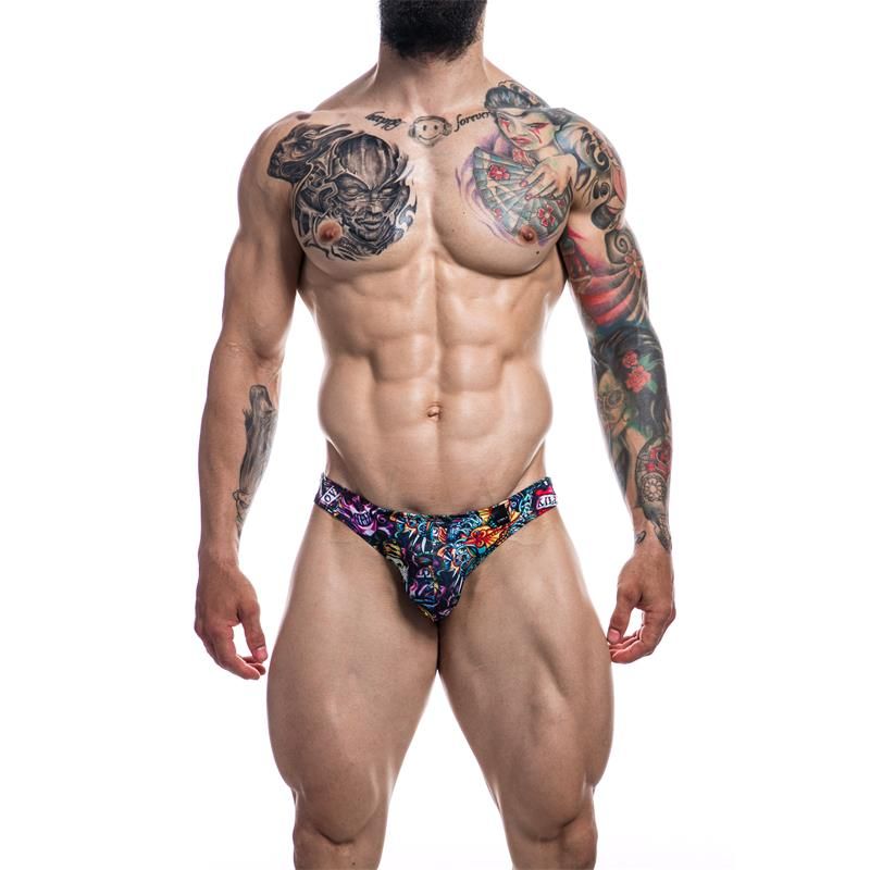 Low Rise Bikini Brief Provocative Tattoo - Taglia S Low Rise Bikini Brief Provocative Tattoo - Taglia S