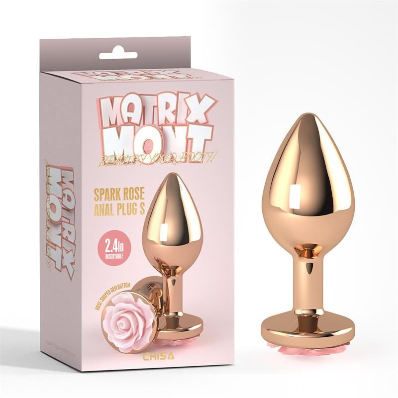 Spark Rose Jewel Anal Plug Size S Spark Rose Jewel Anal Plug Size S