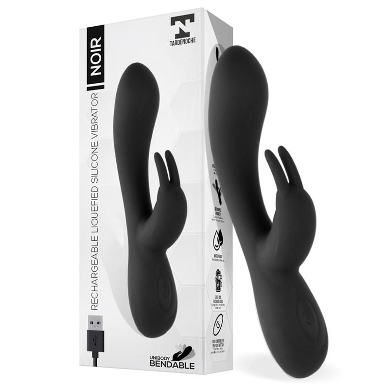 Noir Vibe Injected Liquid Silicone 2 Motors USB Noir Vibe Injected Liquid Silicone 2 Motors USB