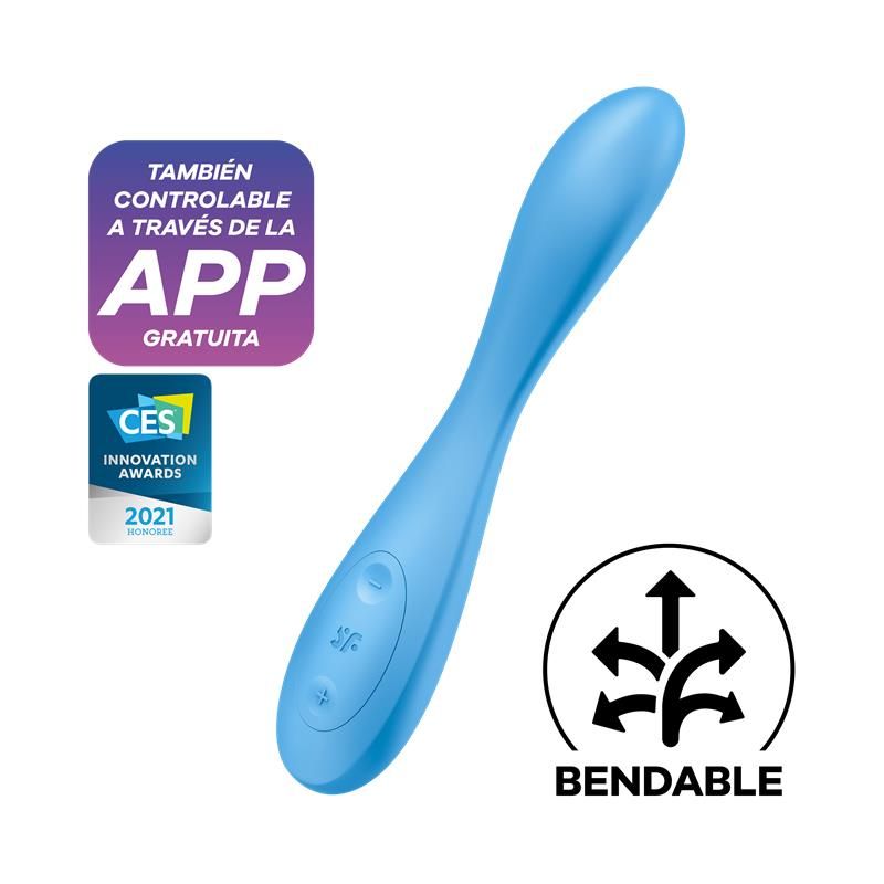 Vibe G-Spot Flex 4 with APP Satisfyer Connect Blue Vibe G-Spot Flex 4 with APP Satisfyer Connect Blue