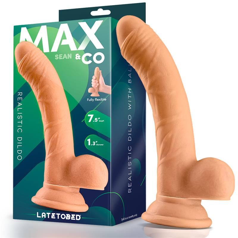 Sean Realistic Dildowith Testicles 7.5 Flesh Sean Realistic Dildowith Testicles 7.5 Flesh